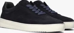 FILLING PIECES e lage sneakers lop top sue blauw Clearance
