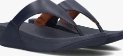 FITFLOP e slippers lulu leather toe-post blauw New