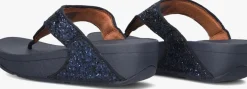 FITFLOP e teenslippers lulu glitter toe-post blauw Clearance