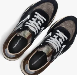 FLORIS VAN BOMMEL e lage sneakers sfm-10178 de zager blauw