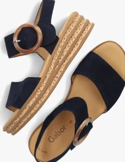 GABOR e platte sandalen 550.2 blauw Sale