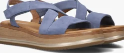 GABOR e platte sandalen 746 blauw Outlet