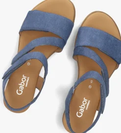 GABOR e sandalen met hak 754.2 blauw