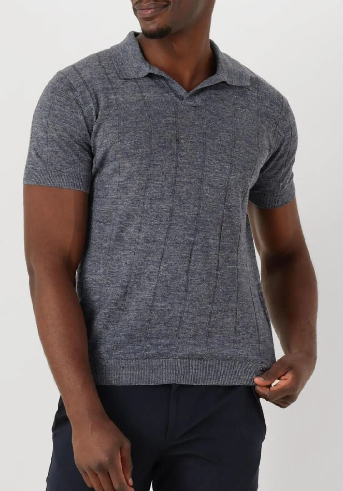 GENTILUOMO e polo polo no button ss k2020-275 blauw Outlet