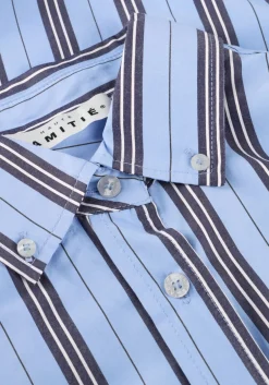 HAUTE L'AMITIÉ e haute l'amitié blouses button down stripe shirt blauw Discount