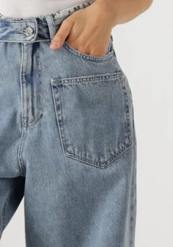 HAUTE L'AMITIÉ e haute l'amitié wide jeans flip waist pocket tall jeans blauw New