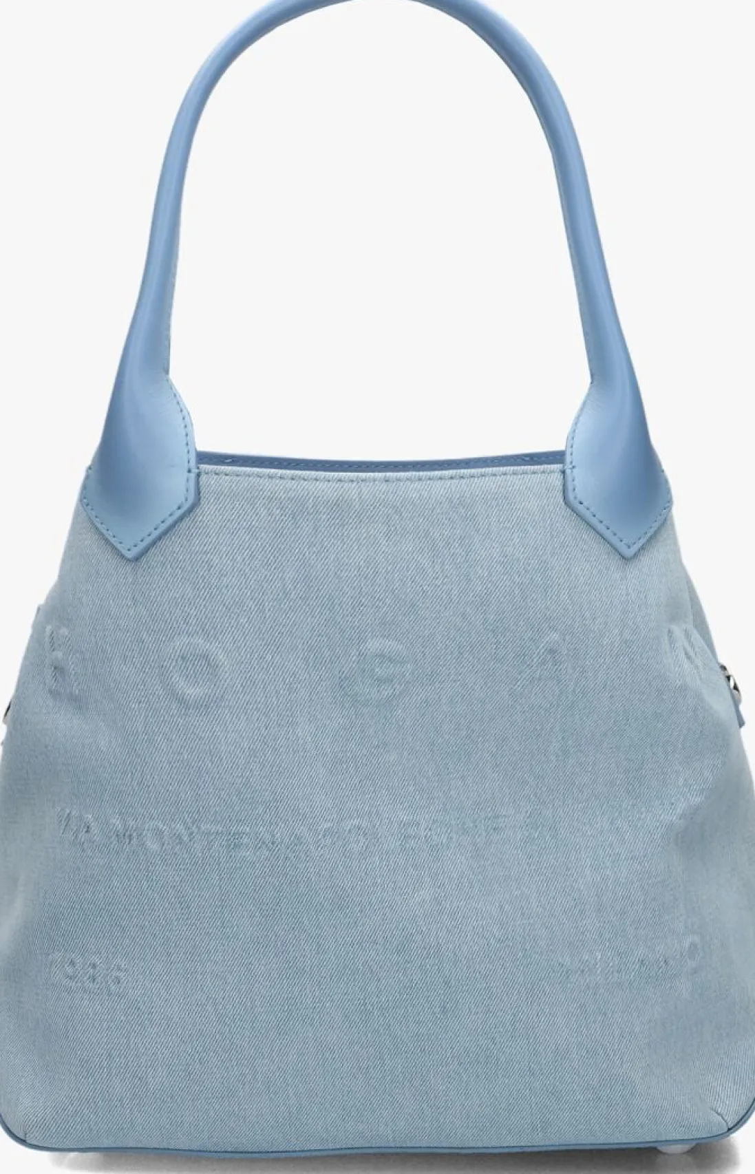 HOGAN e handtas script media embossed blauw Sale