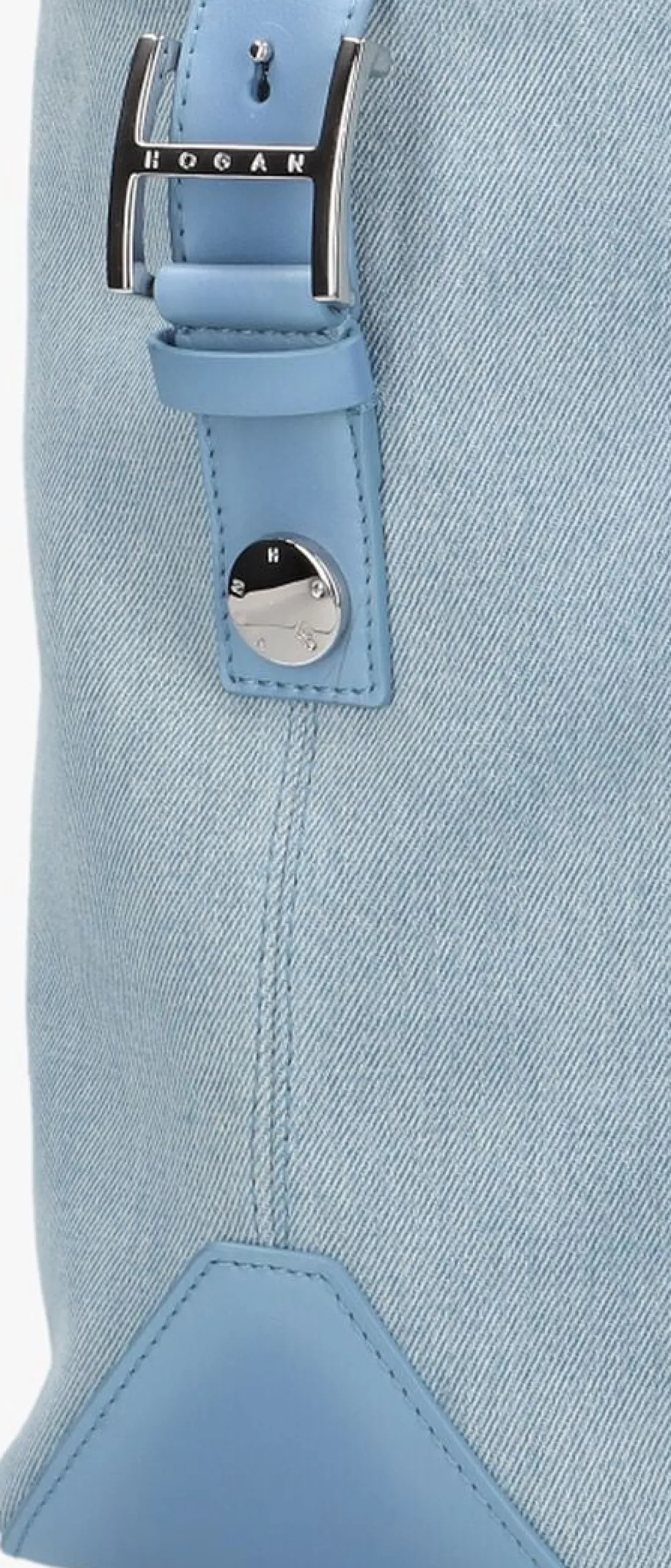 HOGAN e handtas script media embossed blauw Sale