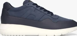HOGAN e lage sneakers interactive3 allacciato pelle blauw Online