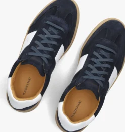 MAGNANNI e lage sneakers 25851 sue blauw Outlet