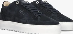 Mason Garments e lage sneakers tia nativo blauw New