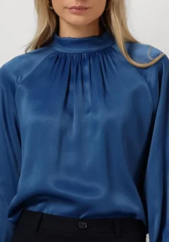 MOS MOSH e blouses silja glossi blouse blauw New