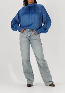 MOS MOSH e blouses silja glossi blouse blauw New