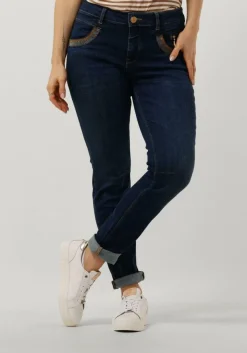 MOS MOSH e slim fit jeans naomi shade blue jeans blauw Sale