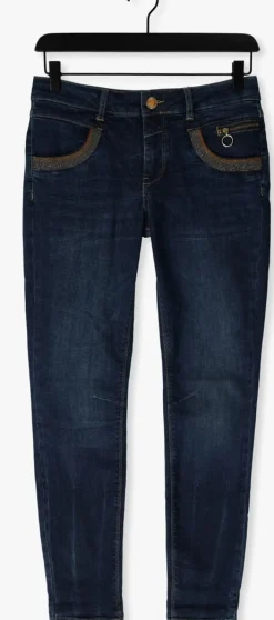 MOS MOSH e slim fit jeans naomi shade blue jeans blauw Sale