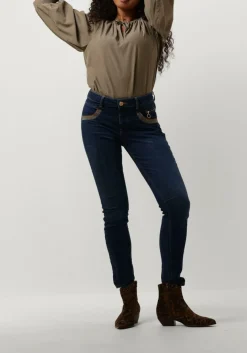 MOS MOSH e slim fit jeans naomi shade blue jeans blauw Sale