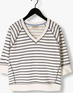 MOS MOSH e sweater mmmaggie stripe sweatshirt blauw Discount