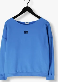 PENN & INK e trui sweater w25f1703 blauw Sale