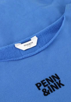 PENN & INK e trui sweater w25f1703 blauw Sale