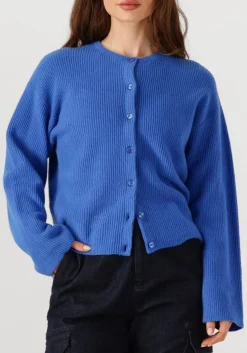 PENN & INK e vest cardigan w25b345 blauw Clearance