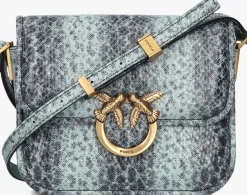 PINKO e schoudertas love box bag fl mini pelle blauw Online