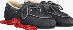 POSA e mocassins boat loafer veg-shearling blauw Online