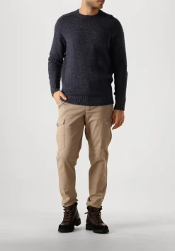 PROFUOMO e trui pullover crew neck blauw Sale