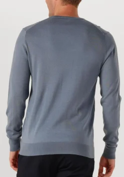 PROFUOMO e trui pullover crewneck merino blauw New