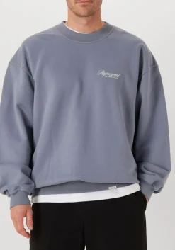 REPRESENT e sweater owners club script sweater blauw Clearance