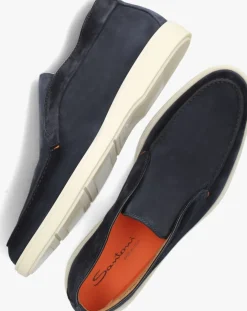 SANTONI e instappers detroit 17823 blauw