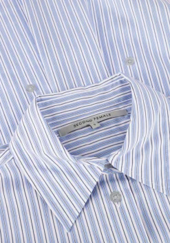 SECOND FEMALE e blouses tenby ajustable shirt blauw Sale