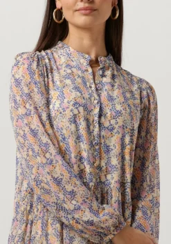 SECOND FEMALE e mini jurk poppi dress blauw Online