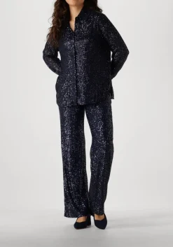 SECOND FEMALE e wijde broek moonshine trousers blauw Hot