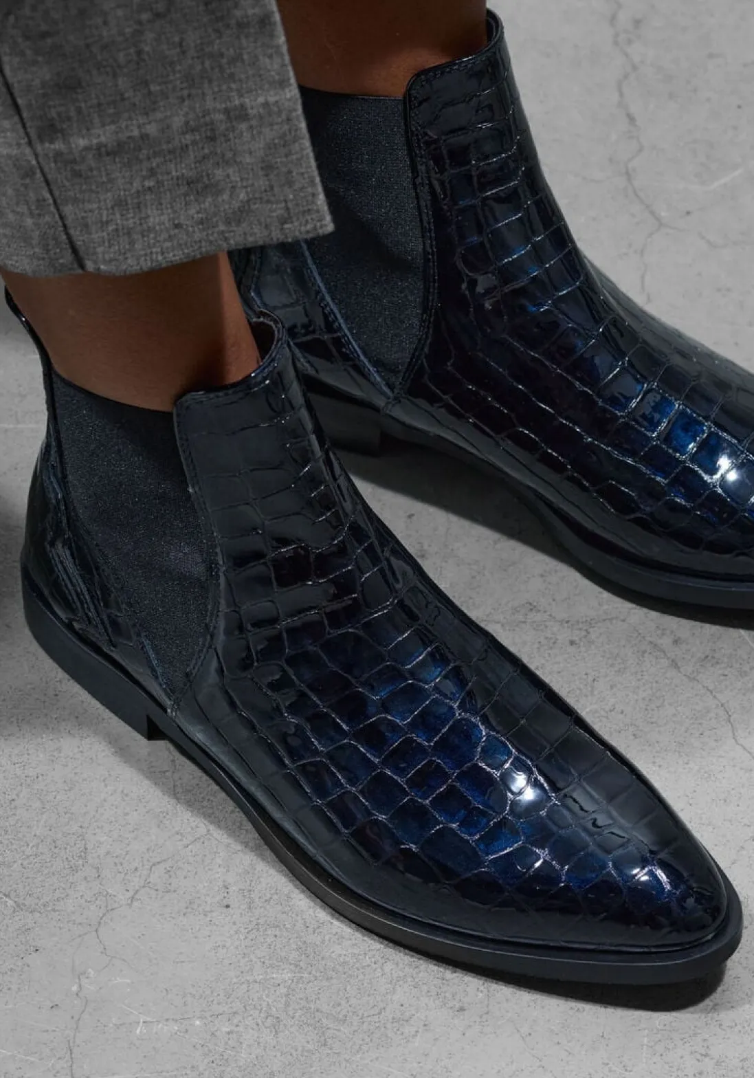 STEFANO LAURAN e enkellaarsjes s3298 blauw Sale