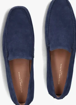 STEFANO LAURAN e mocassins 2 gesp bio slipper blauw Clearance