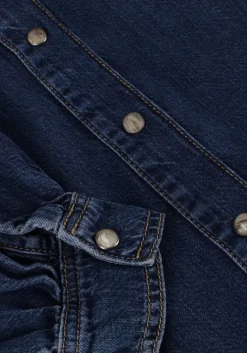 SUMMUM e blouses denim blouse lightweight cotton tencel blauw Outlet