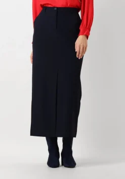SUMMUM e midirok skirt viscose blend blauw Sale