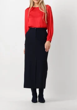 SUMMUM e midirok skirt viscose blend blauw Sale