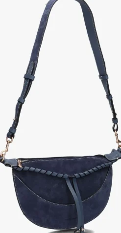 VANESSA BRUNO e schoudertas sac banane blauw New
