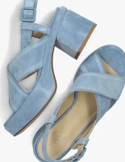 VIA VAI e sandalen elia paisley blauw Clearance