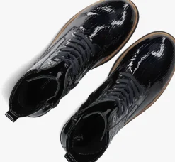 WALDLAUFER e enkellaarsjes 683801 lak print blauw Online