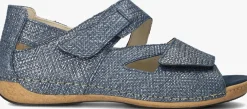 WALDLAUFER e platte sandalen heliett blauw Discount