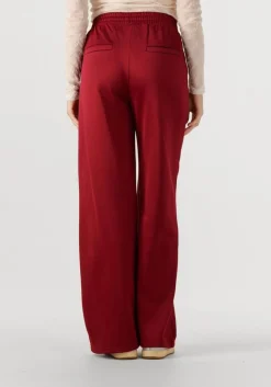 ALIX THE LABEL wijde broek ladies knitted training sweat pants bordeaux Sale