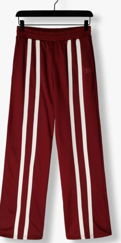 ALIX THE LABEL wijde broek ladies knitted training sweat pants bordeaux Sale