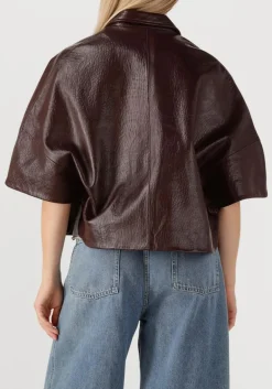 ALTER EGO faux fur jas lena bordeaux New