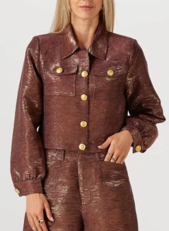 AMAYA AMSTERDAM gewatteerde jas lo jacket bordeaux Online