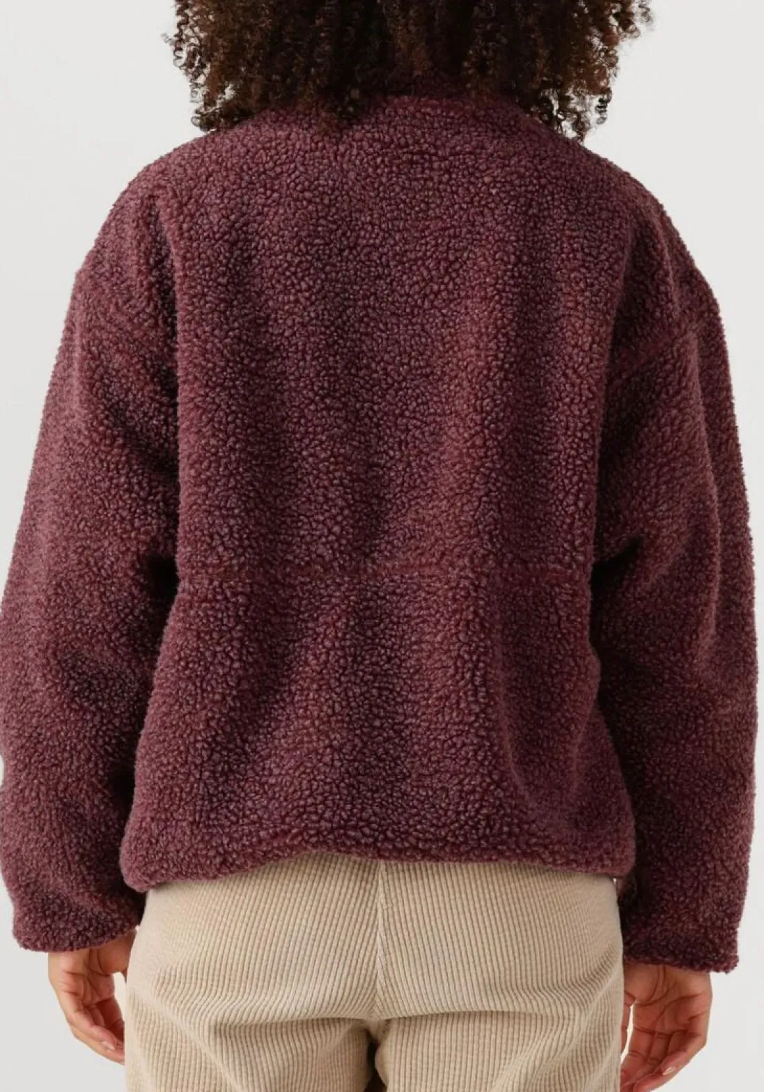 AMERICAN VINTAGE faux fur jas hoktown woman bordeaux Clearance