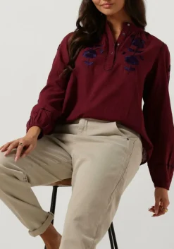 ANTIK BATIK blouses isla blouse bordeaux Discount