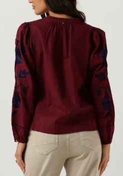 ANTIK BATIK blouses isla blouse bordeaux Discount