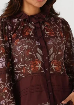 ANTIK BATIK blouses arima blouse bordeaux Clearance